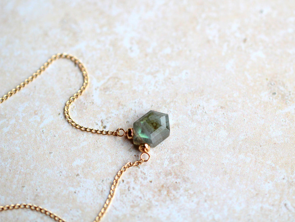 Prism Necklace - Labradorite