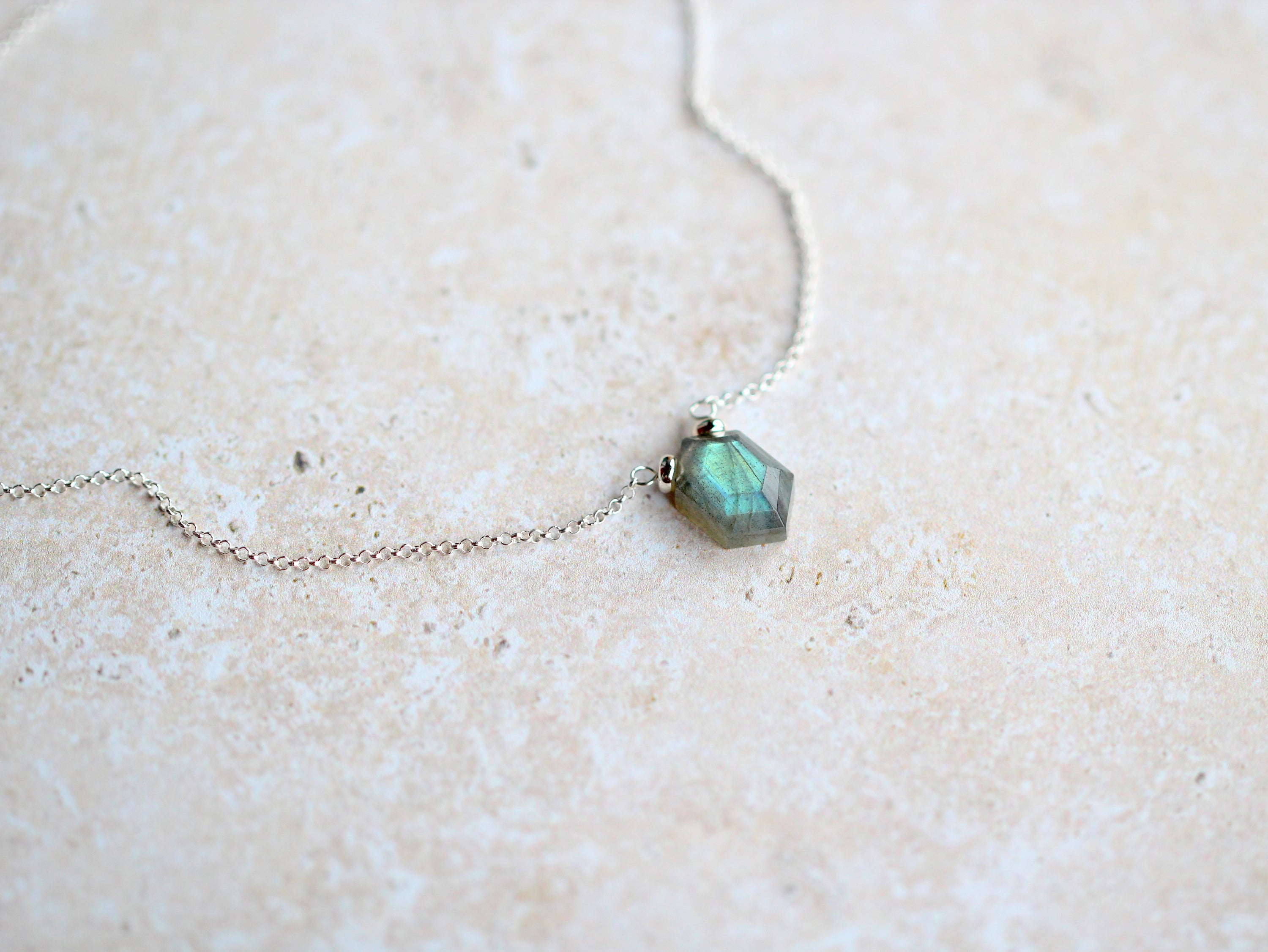 Prism Necklace - Labradorite