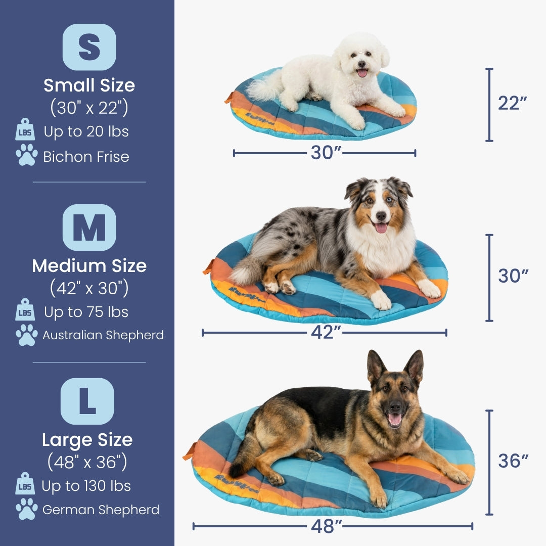 Rubyloo Travel Dog Bed - Foldable & Packable for Travel, Road Trip, Camping