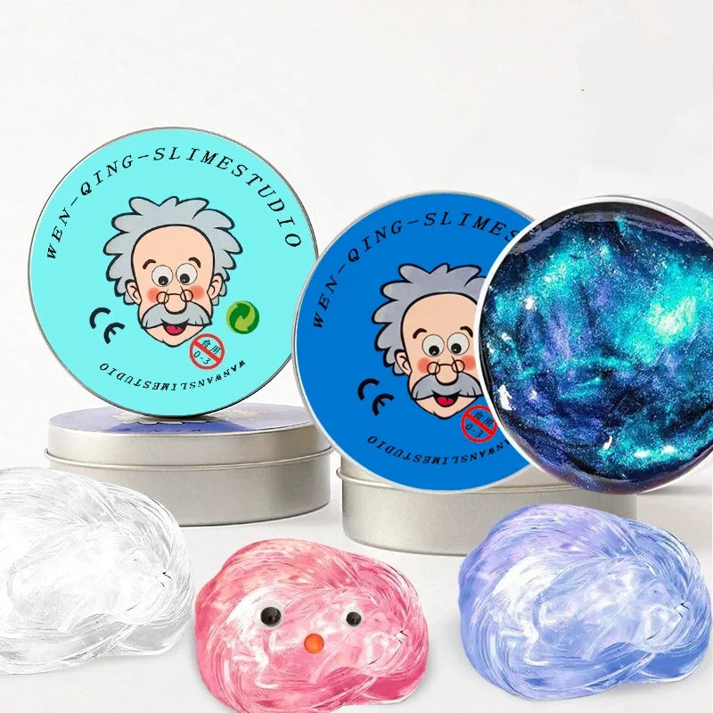 Reusable Putty Liquid Crystal Bouncy Slime Toy Set Mud Stress Relief Toys Color Clay  Handmade DIY Handgum Playdough