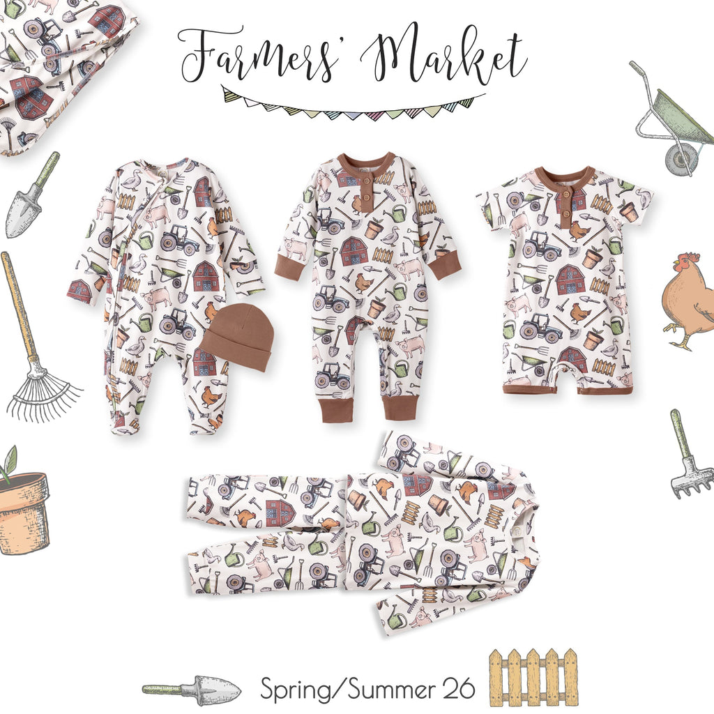 Farmer's Market Baby Stroller Blanket - Soft Bamboo