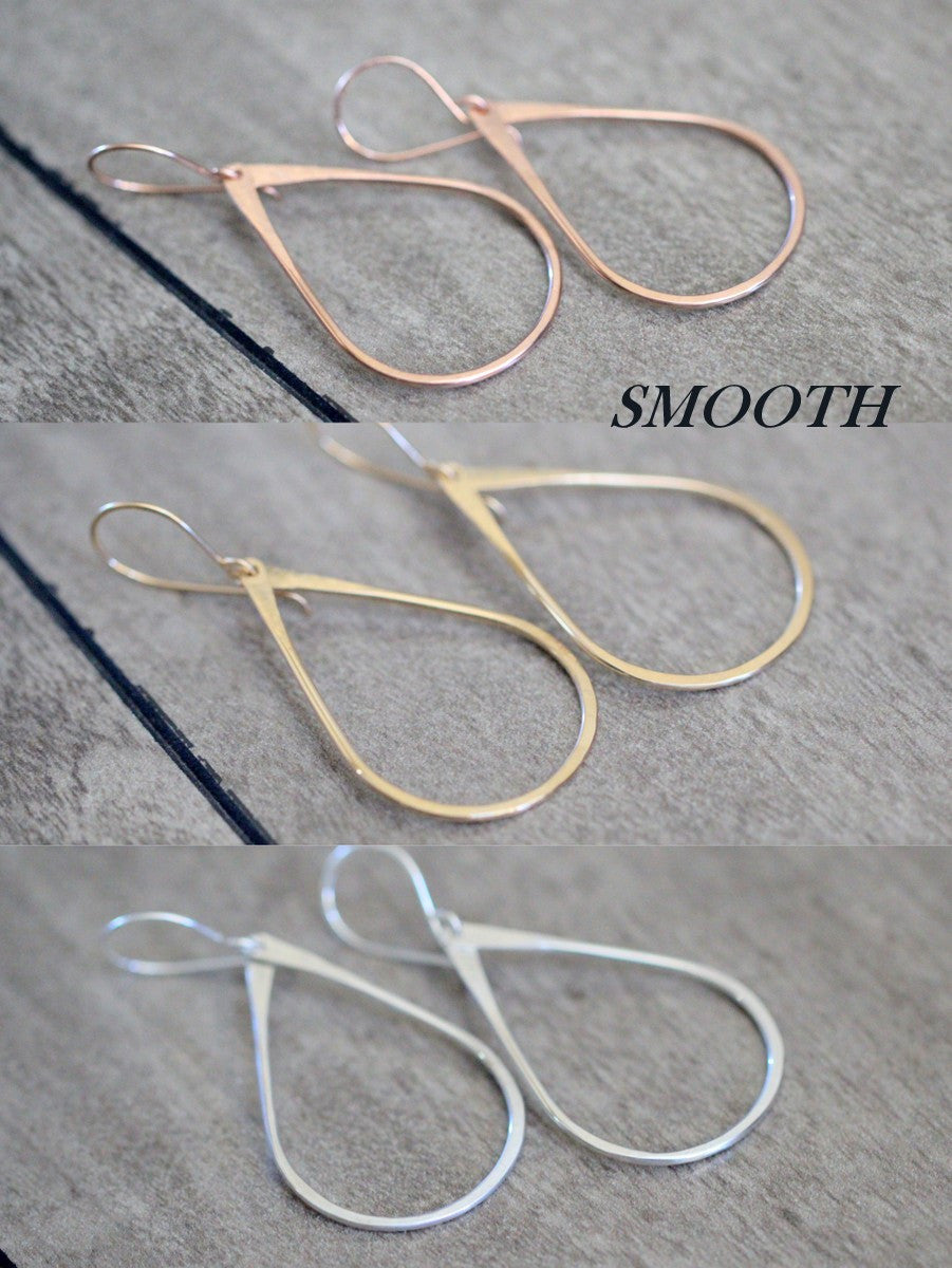 Teardrop Hoops