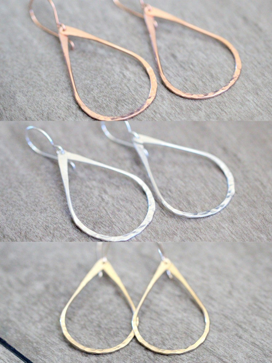Teardrop Hoops