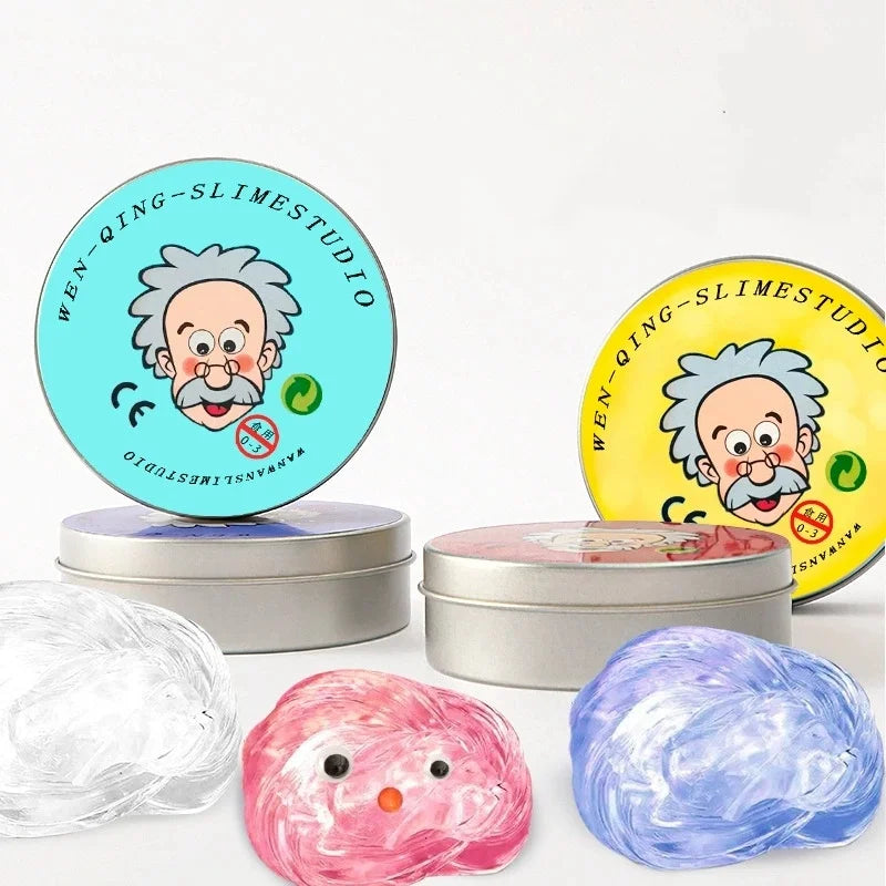 Reusable Putty Liquid Crystal Bouncy Slime Toy Set Mud Stress Relief Toys Color Clay  Handmade DIY Handgum Playdough