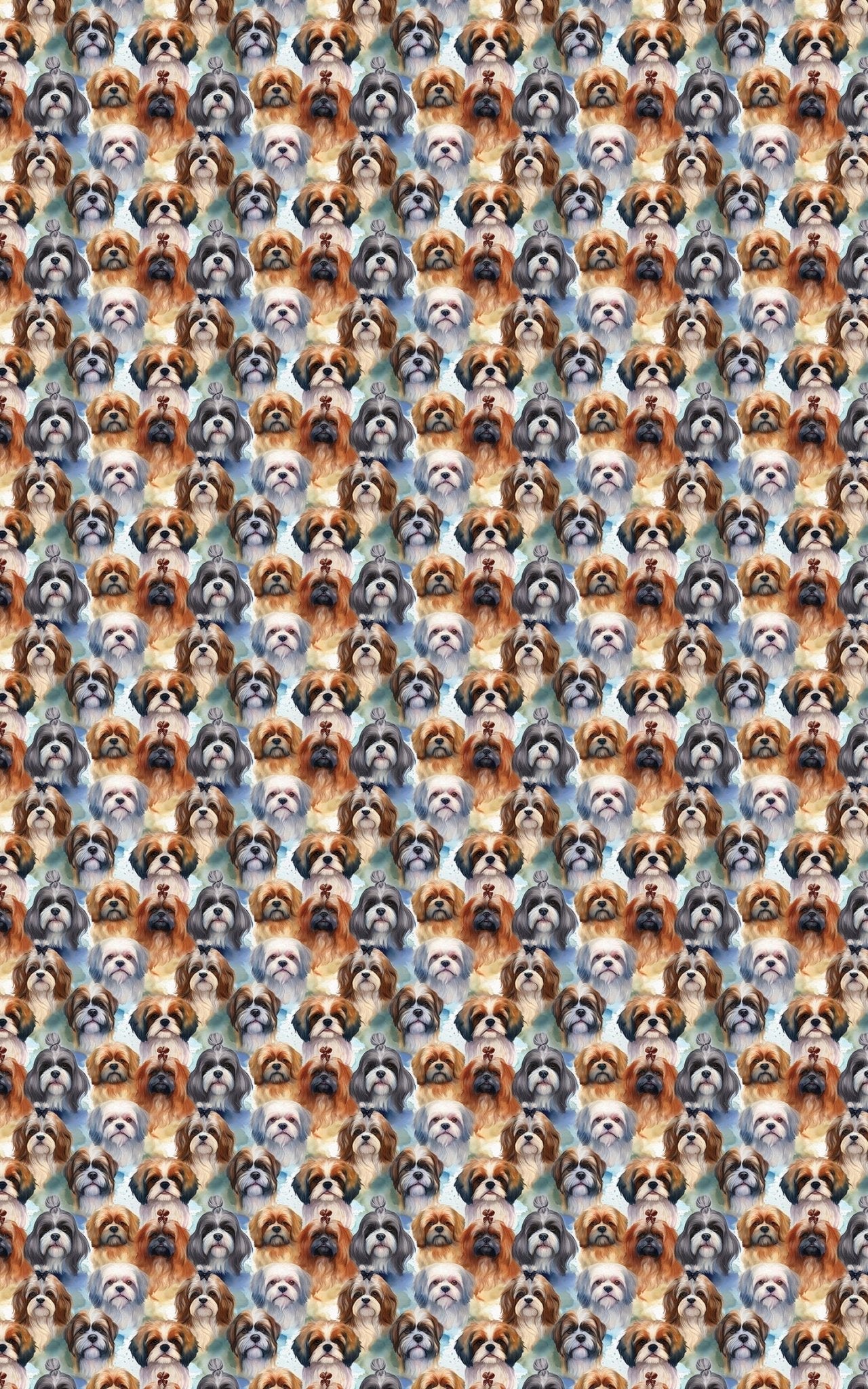 Festive Shih Tzu Frolic