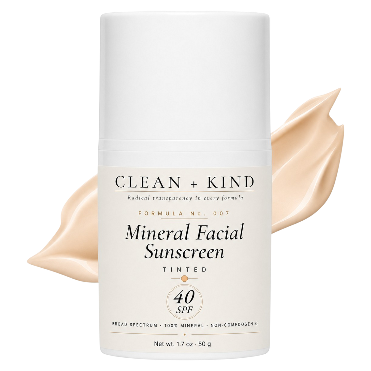 Clean + Kind Daily Moisturizing Sunscreen – SPF 40