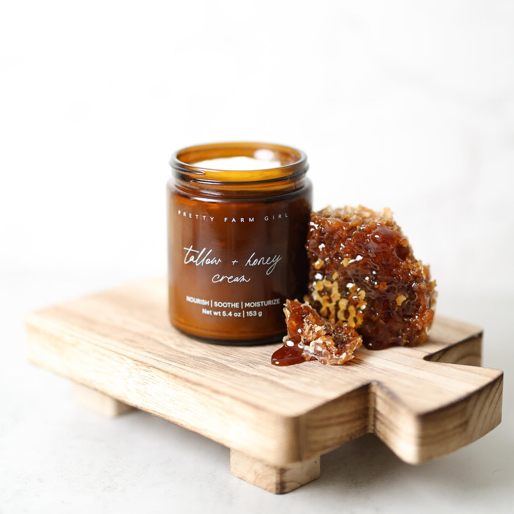 Pretty Farm Girl Fragrance Free Tallow + Honey Cream for Sensitive Skin
