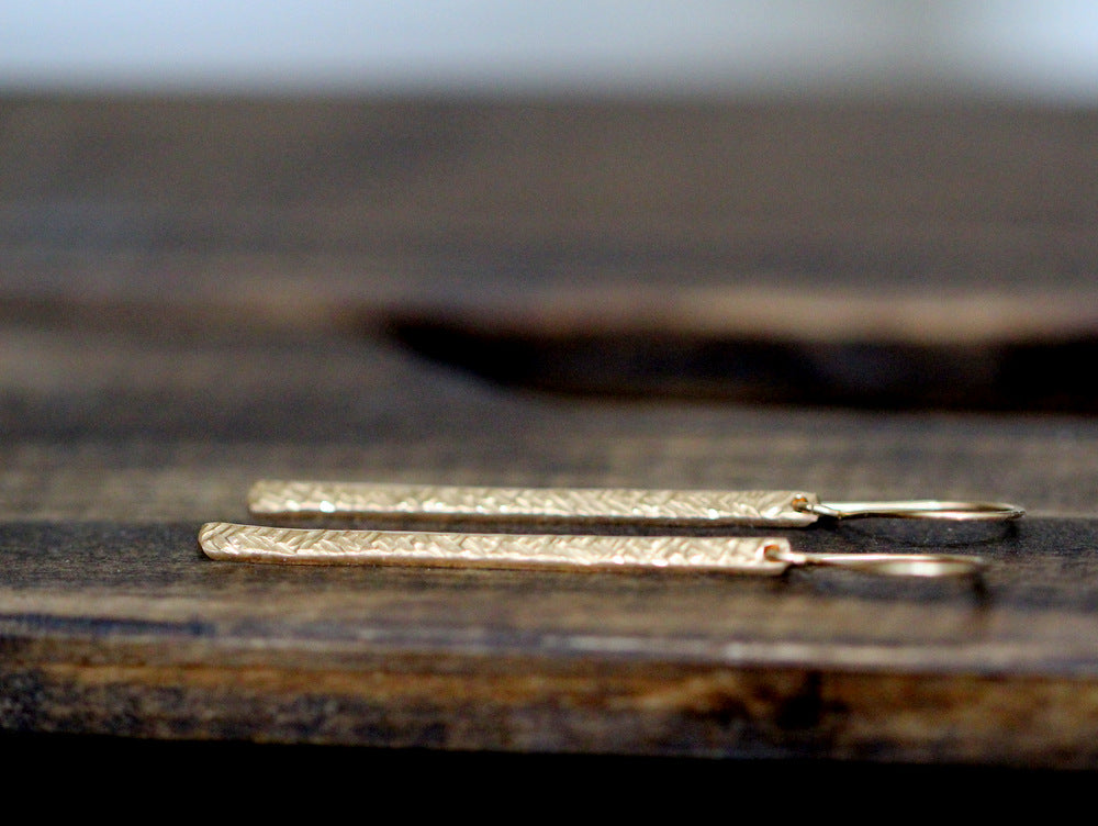 Long and Lean Bar Earrings