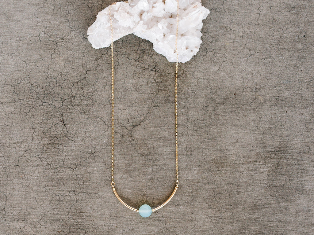 Luna Necklace - Chalcedony