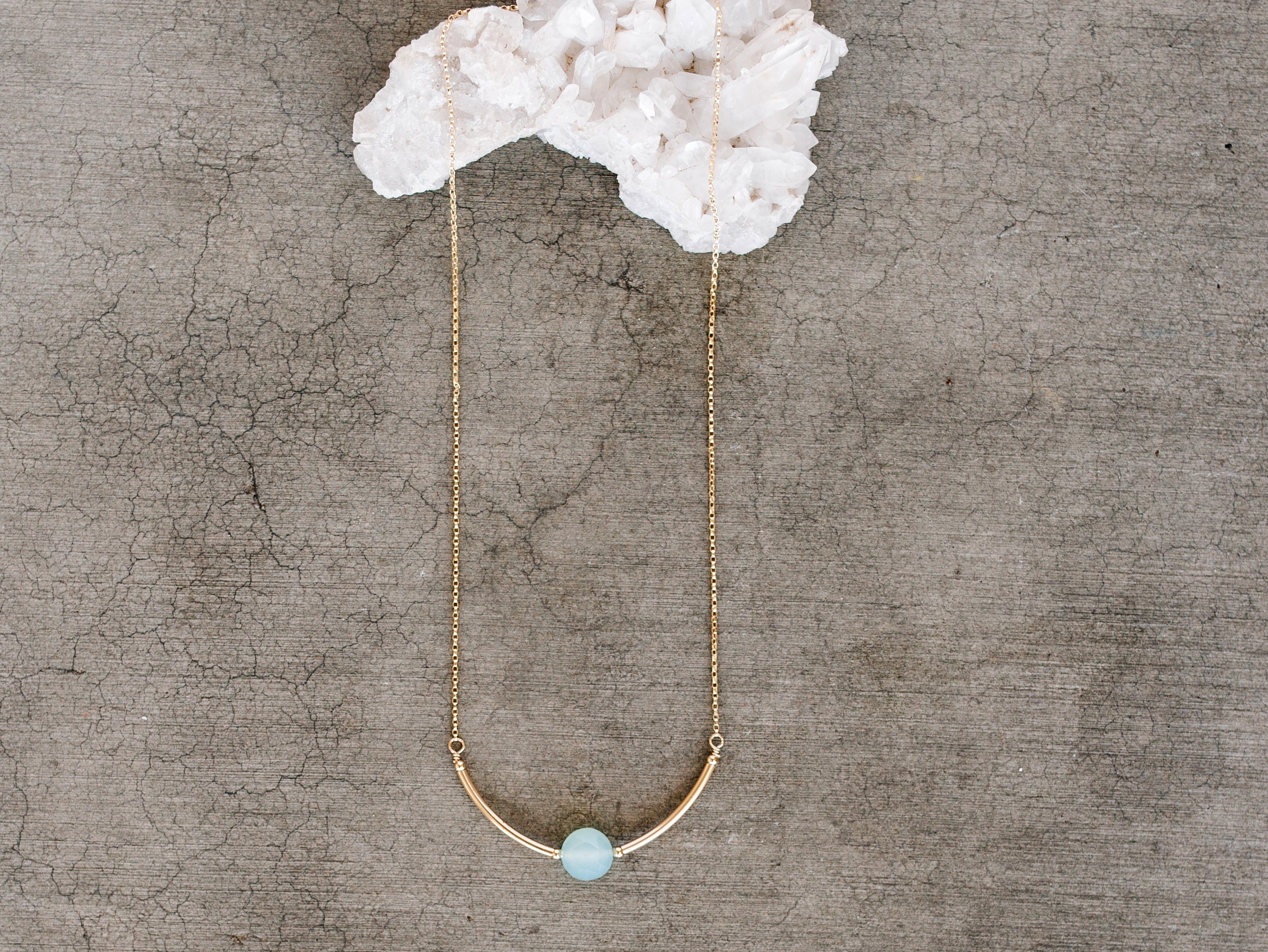 Luna Necklace - Chalcedony