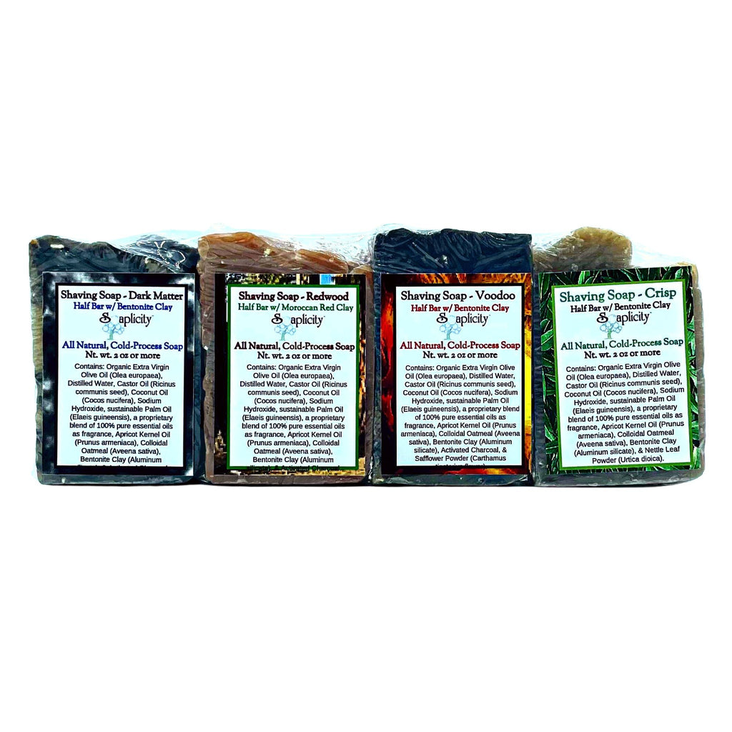 Soaplicity Men's Shaving Soap Sampler Set