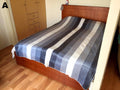 Purely Alpaca -Alpaca Bed Blanket - Striped