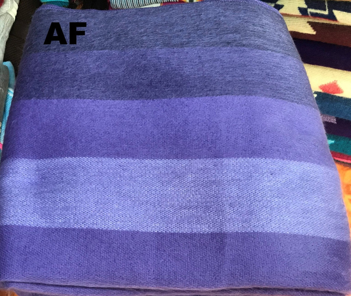 Purely Alpaca -Alpaca Bed Blanket - Striped