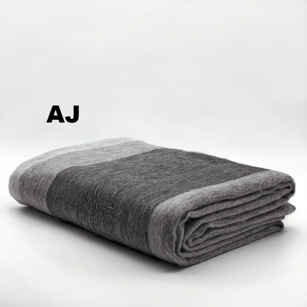 Purely Alpaca -Alpaca Bed Blanket - Striped