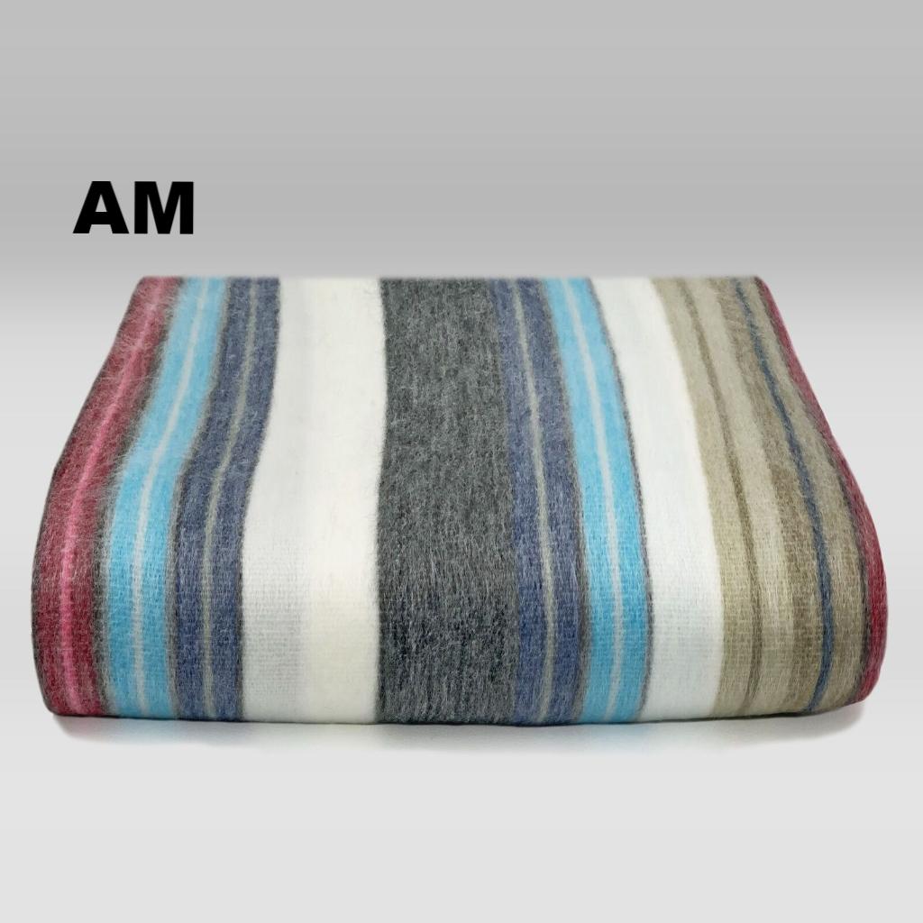 Purely Alpaca -Alpaca Bed Blanket - Striped