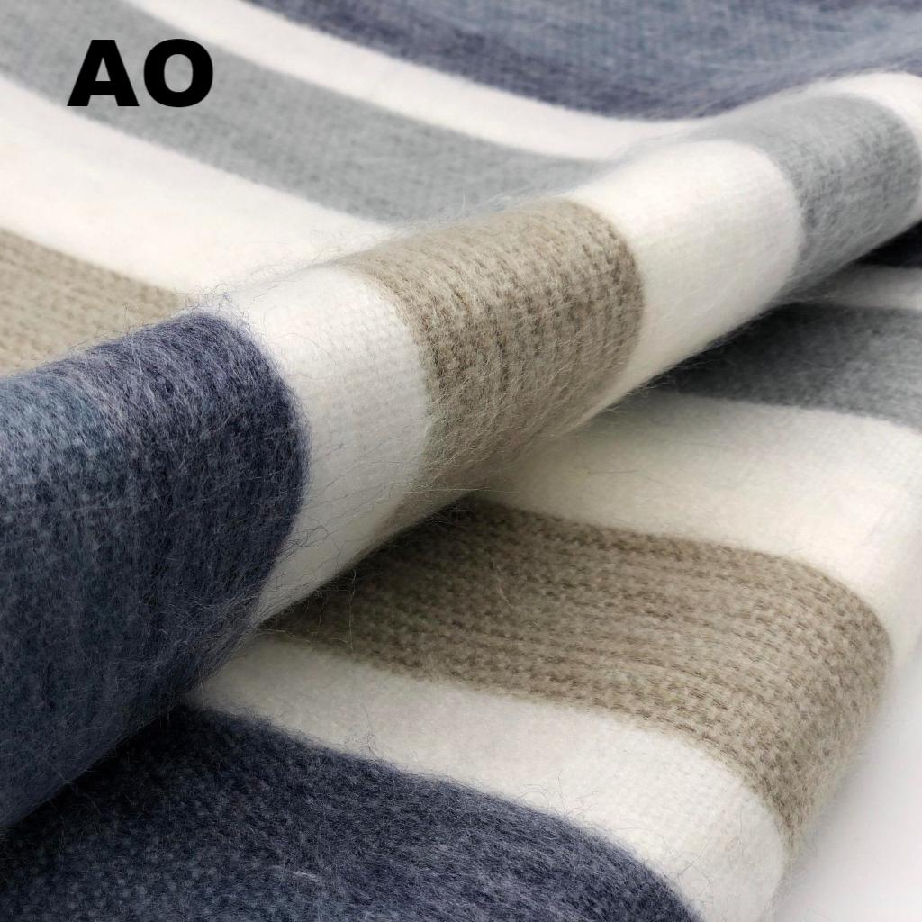 Purely Alpaca -Alpaca Bed Blanket - Striped