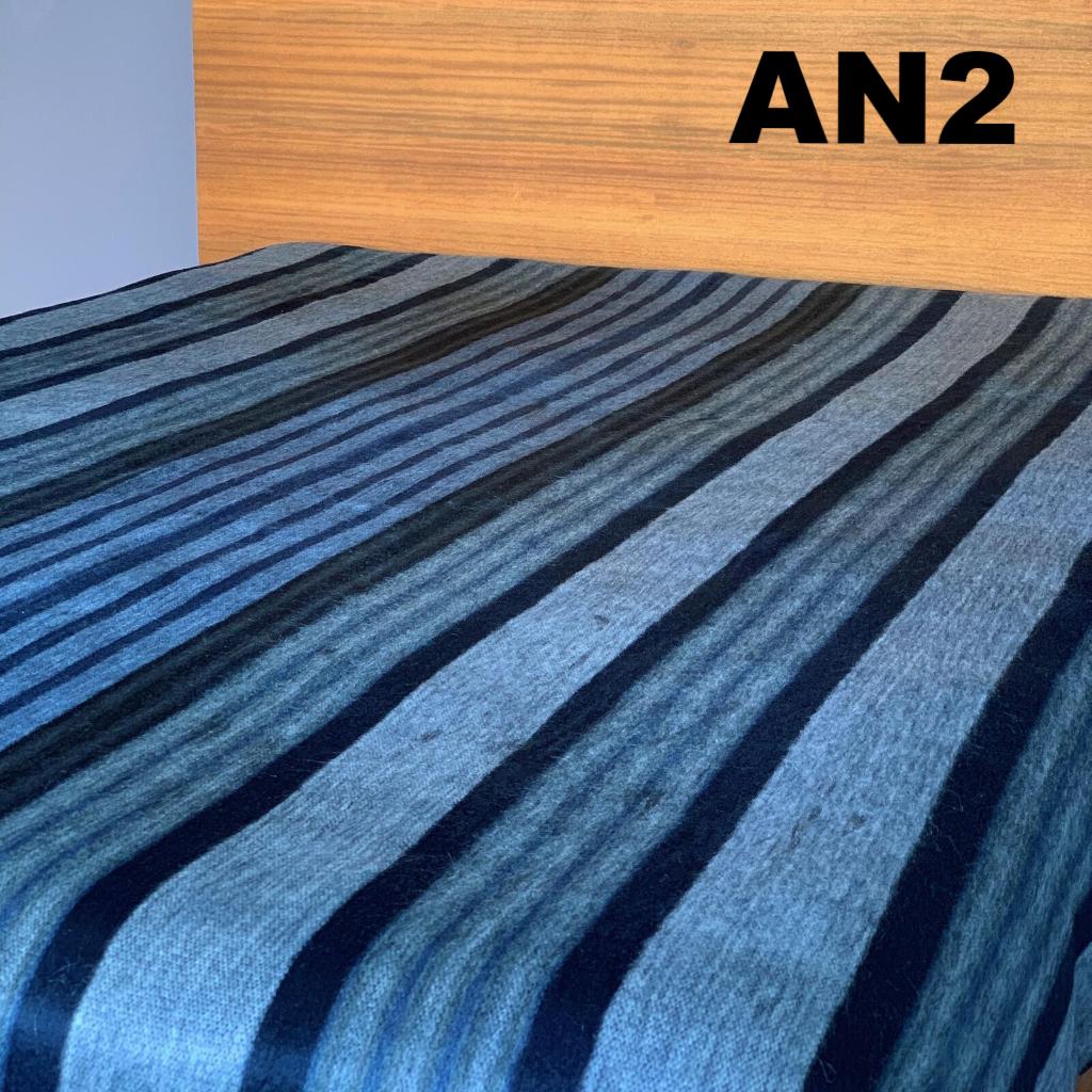 Purely Alpaca -Alpaca Bed Blanket - Striped