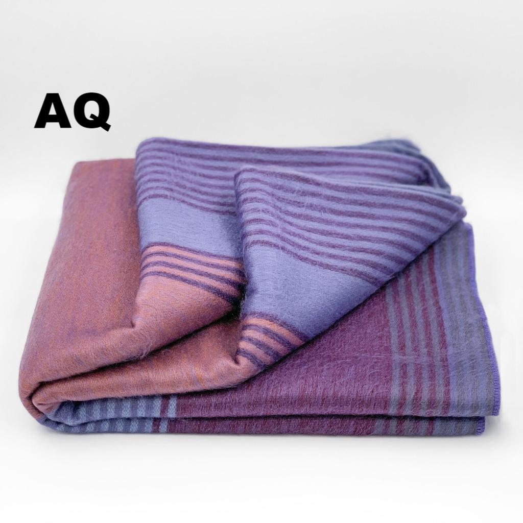 Purely Alpaca -Alpaca Bed Blanket - Striped