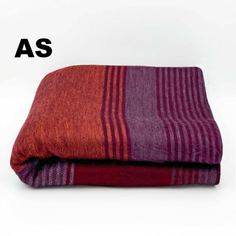 Purely Alpaca -Alpaca Bed Blanket - Striped