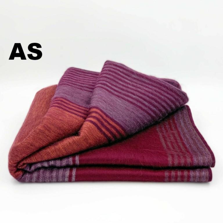 Purely Alpaca -Alpaca Bed Blanket - Striped