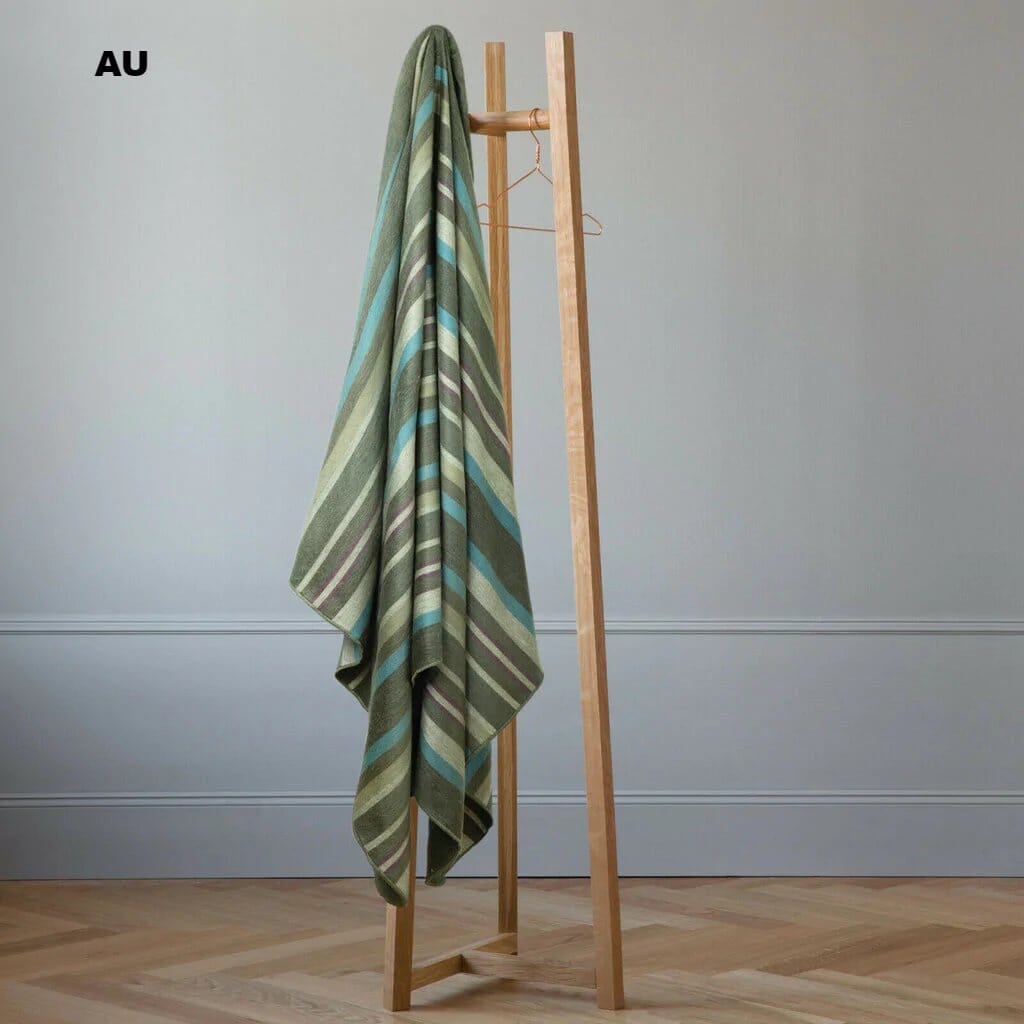 Purely Alpaca -Alpaca Bed Blanket - Striped