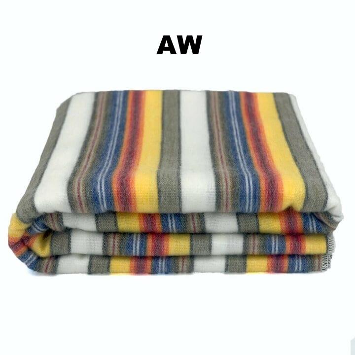 Purely Alpaca -Alpaca Bed Blanket - Striped