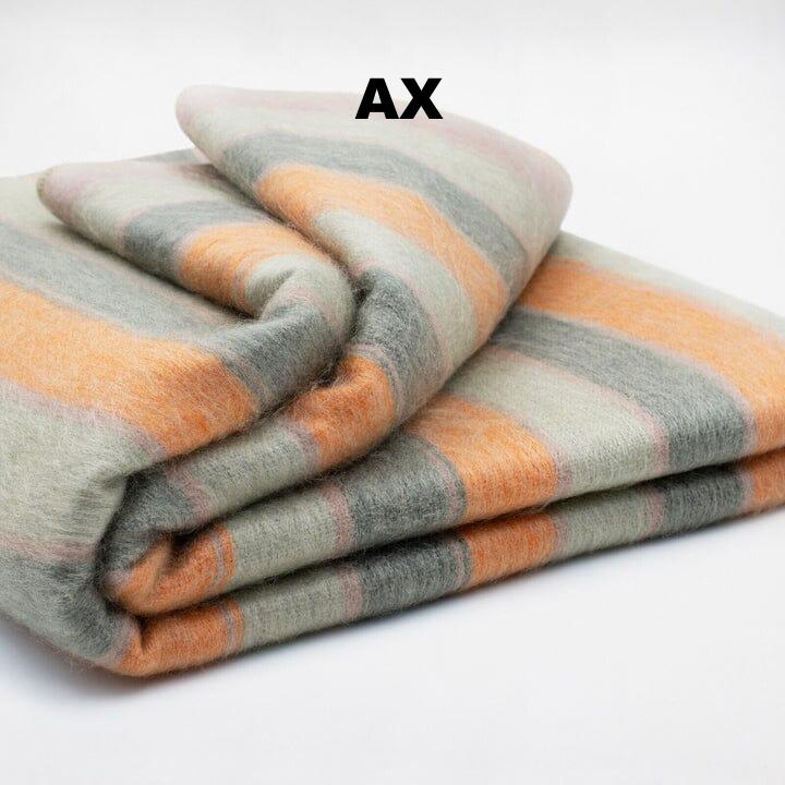 Purely Alpaca -Alpaca Bed Blanket - Striped