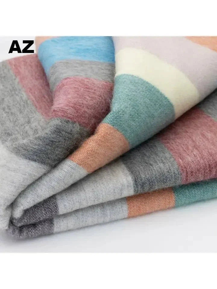 Purely Alpaca -Alpaca Bed Blanket - Striped
