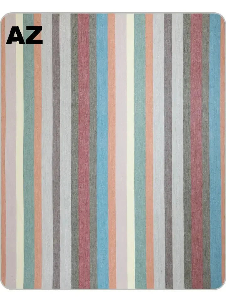 Purely Alpaca -Alpaca Bed Blanket - Striped