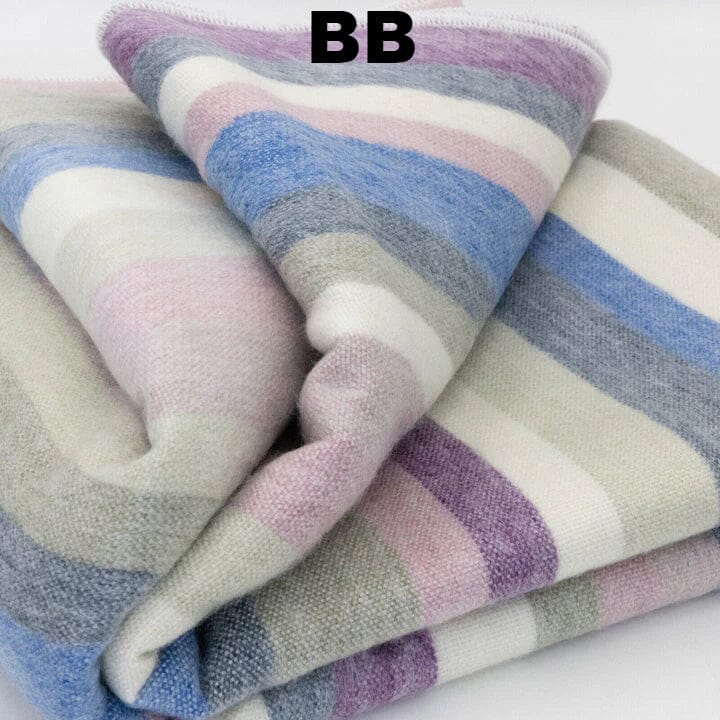 Purely Alpaca -Alpaca Bed Blanket - Striped