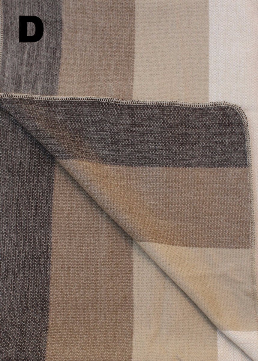 Purely Alpaca -Alpaca Bed Blanket - Striped