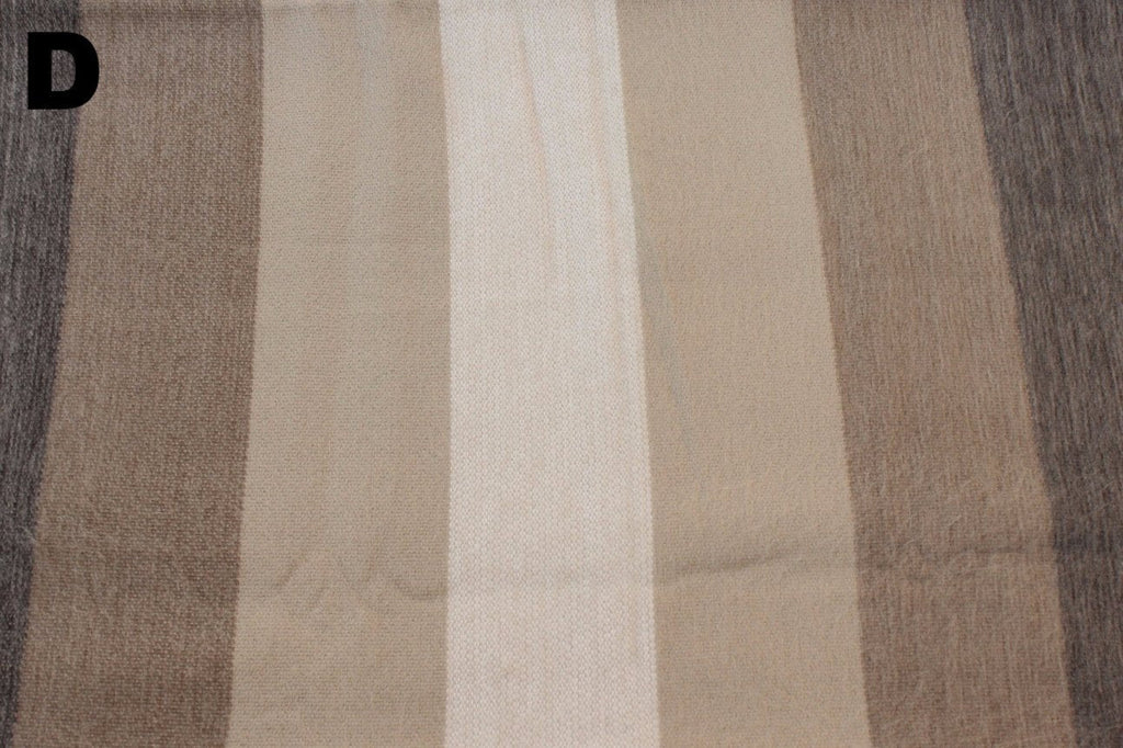Purely Alpaca -Alpaca Bed Blanket - Striped