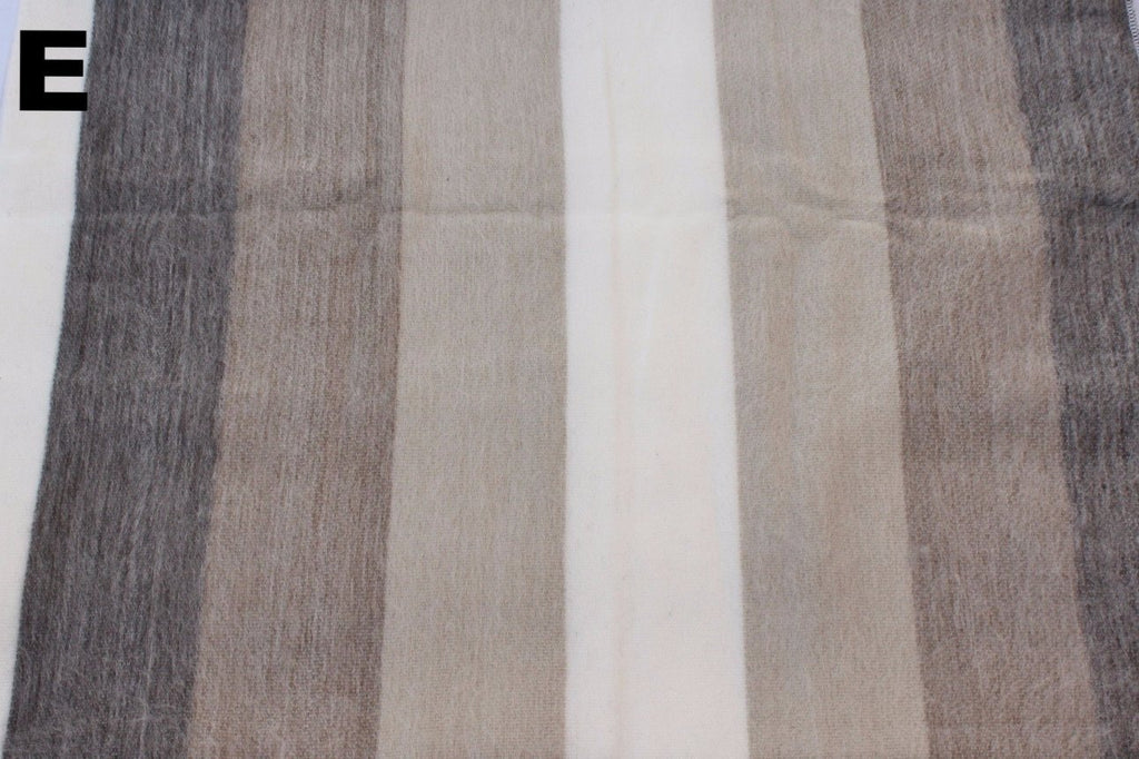 Purely Alpaca -Alpaca Bed Blanket - Striped