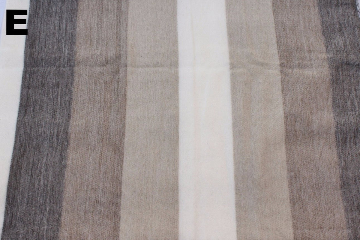 Purely Alpaca -Alpaca Bed Blanket - Striped