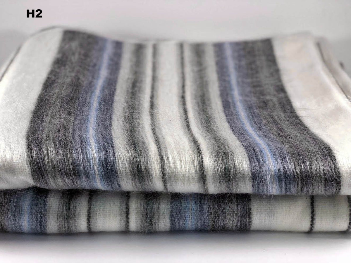 Purely Alpaca -Alpaca Bed Blanket - Striped