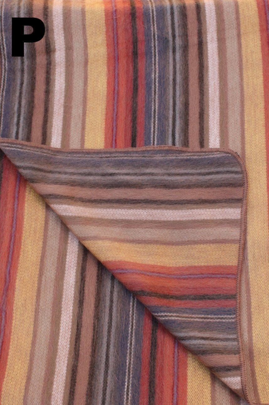 Purely Alpaca -Alpaca Bed Blanket - Striped