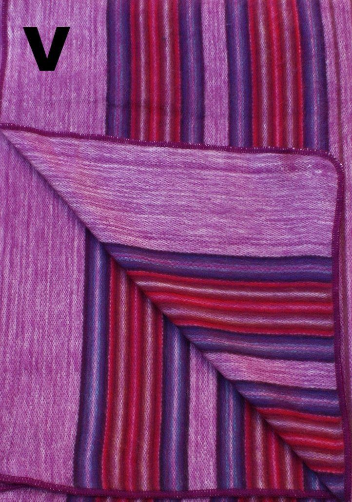 Purely Alpaca -Alpaca Bed Blanket - Striped