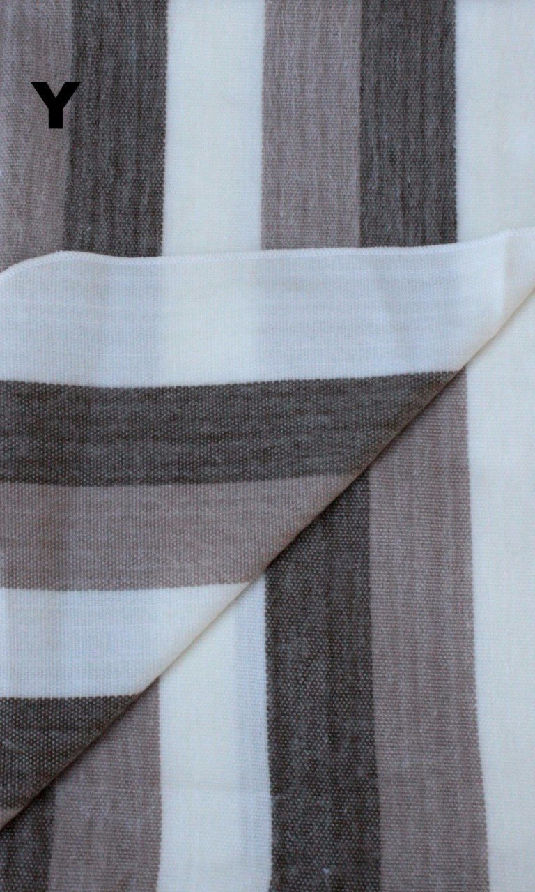 Purely Alpaca -Alpaca Bed Blanket - Striped