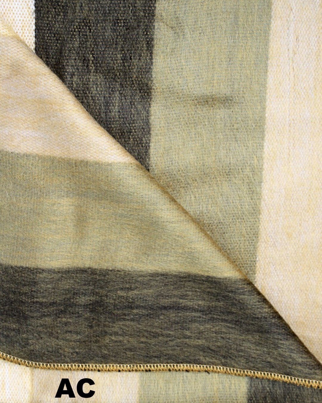 Purely Alpaca -Alpaca Bed Blanket - Striped