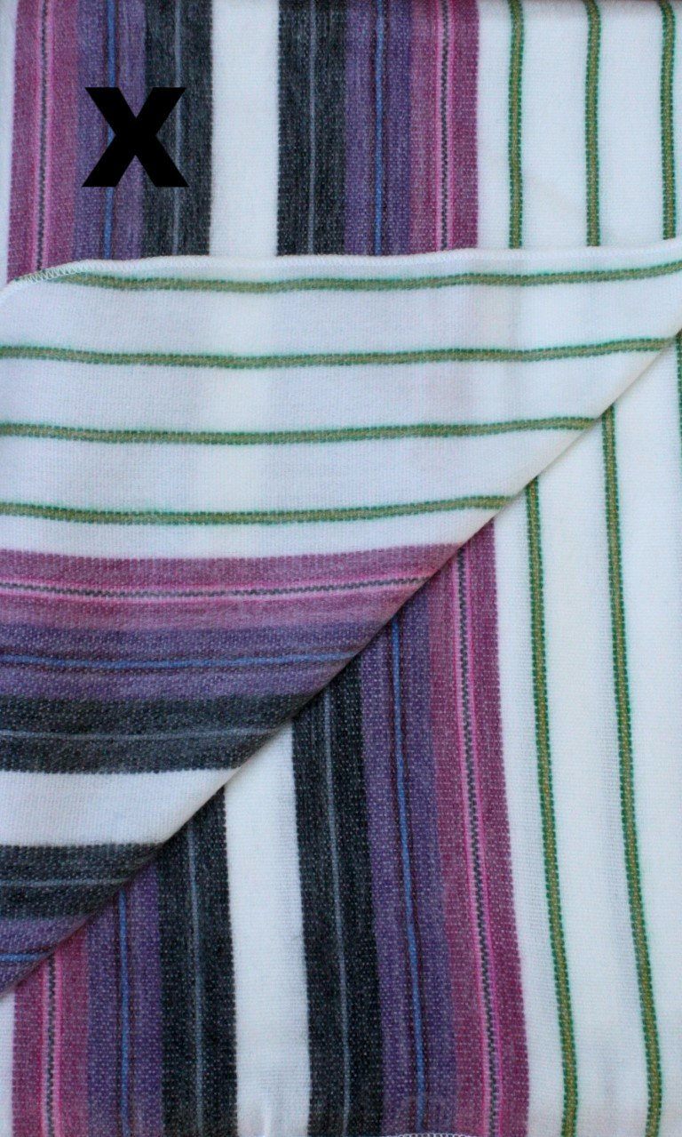 Purely Alpaca -Alpaca Bed Blanket - Striped