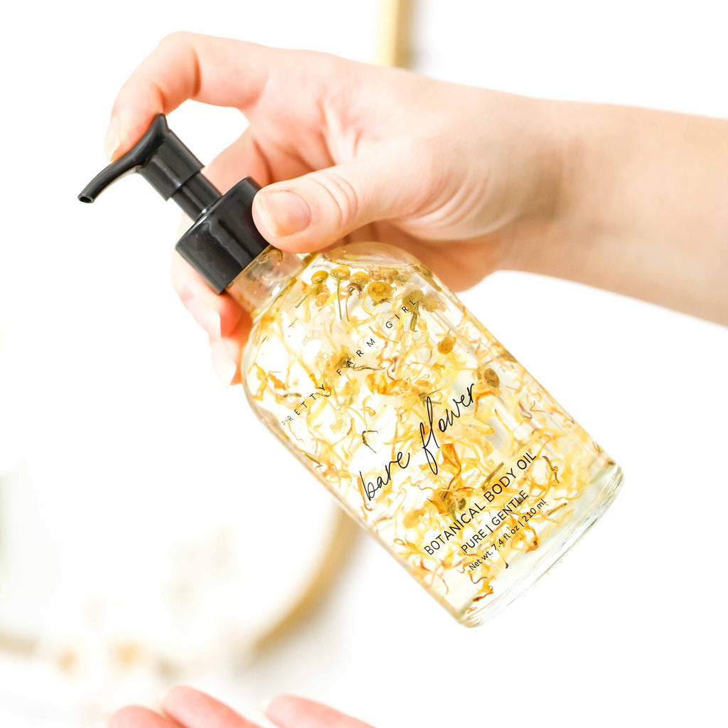 Pretty Farm Girl Bare Flower Fragrance-Free Body Oil