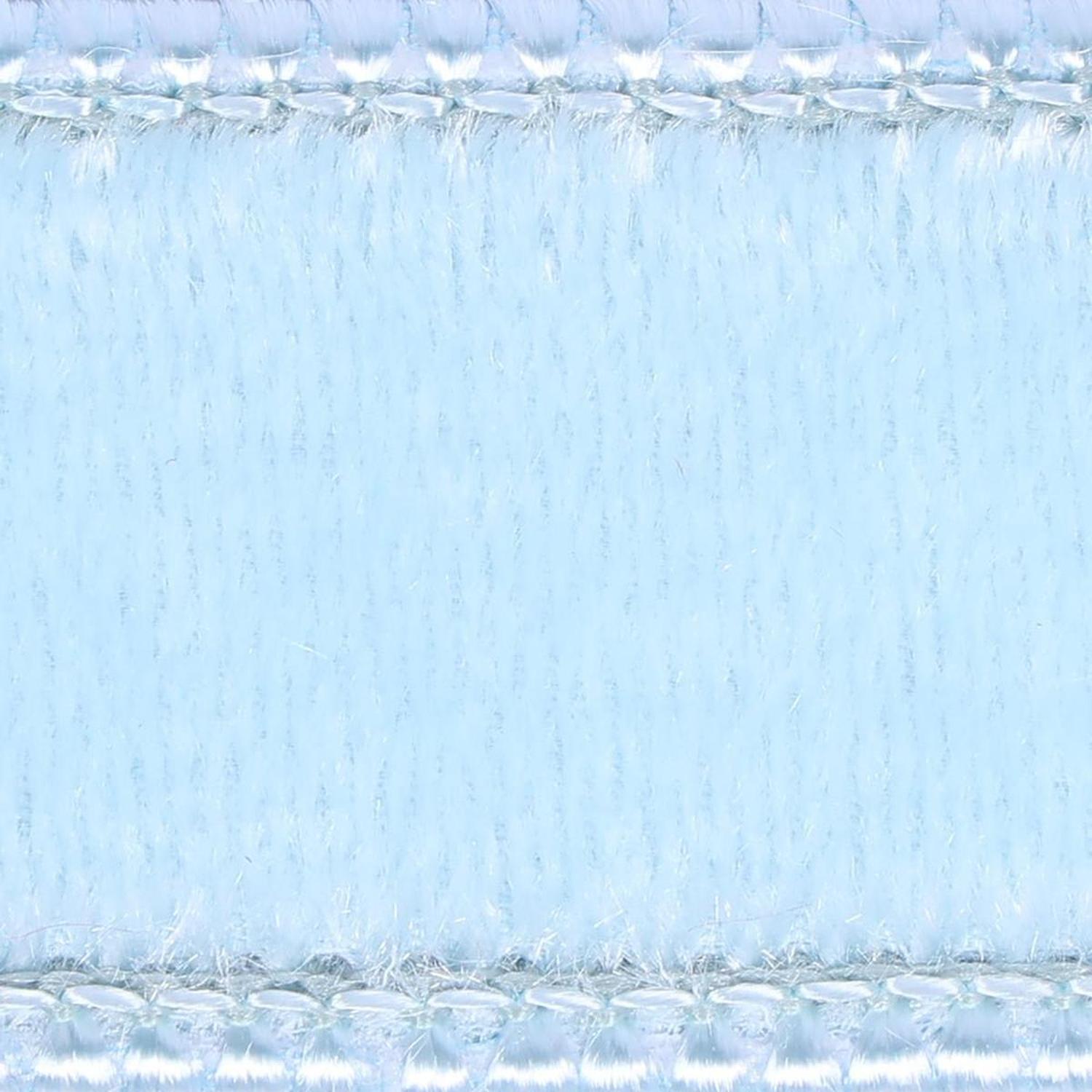 1" Velvet Luster Wired Ribbon: Baby Blue (10 Yards)