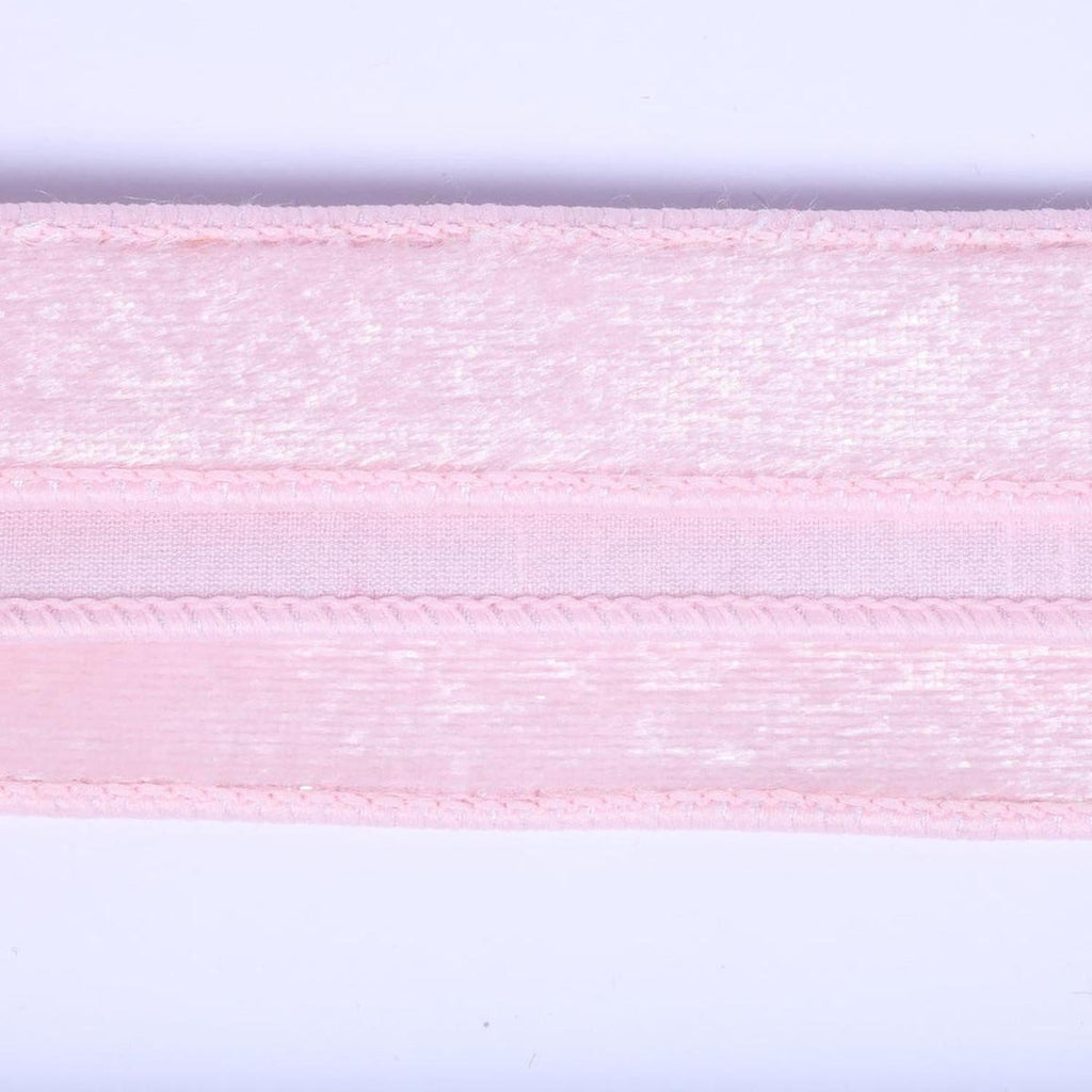 1" Velvet Luster Wired Ribbon: Light Pink (10 Yards)