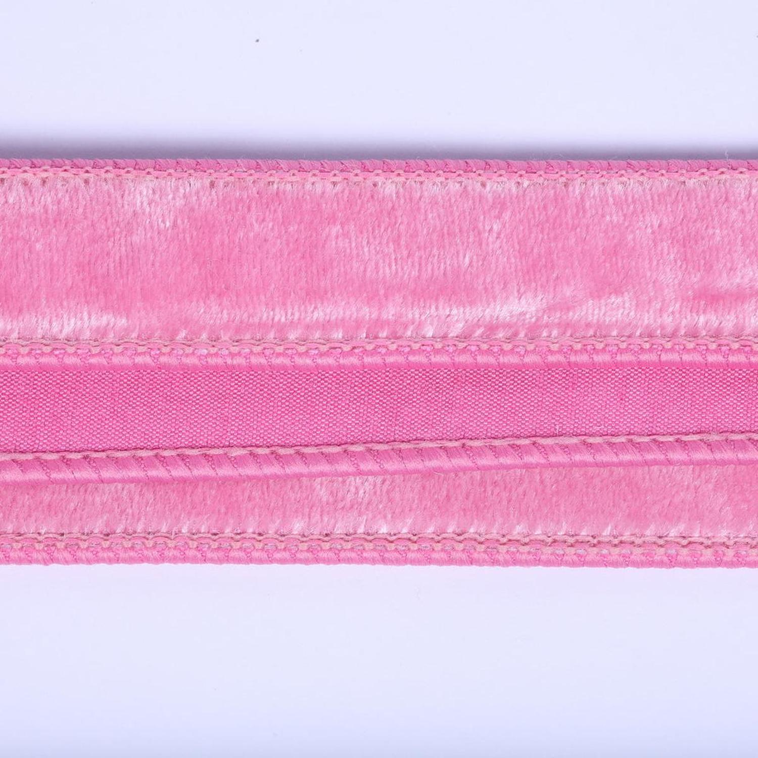 1" Velvet Luster Wired Ribbon: Pink (10 Yards)