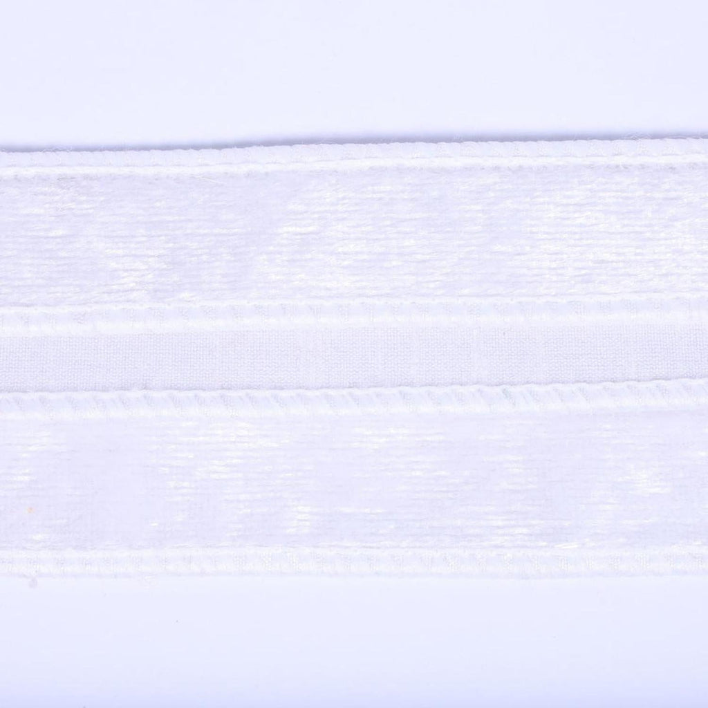 1" Velvet Luster Wired Ribbon: White (10 Yards)