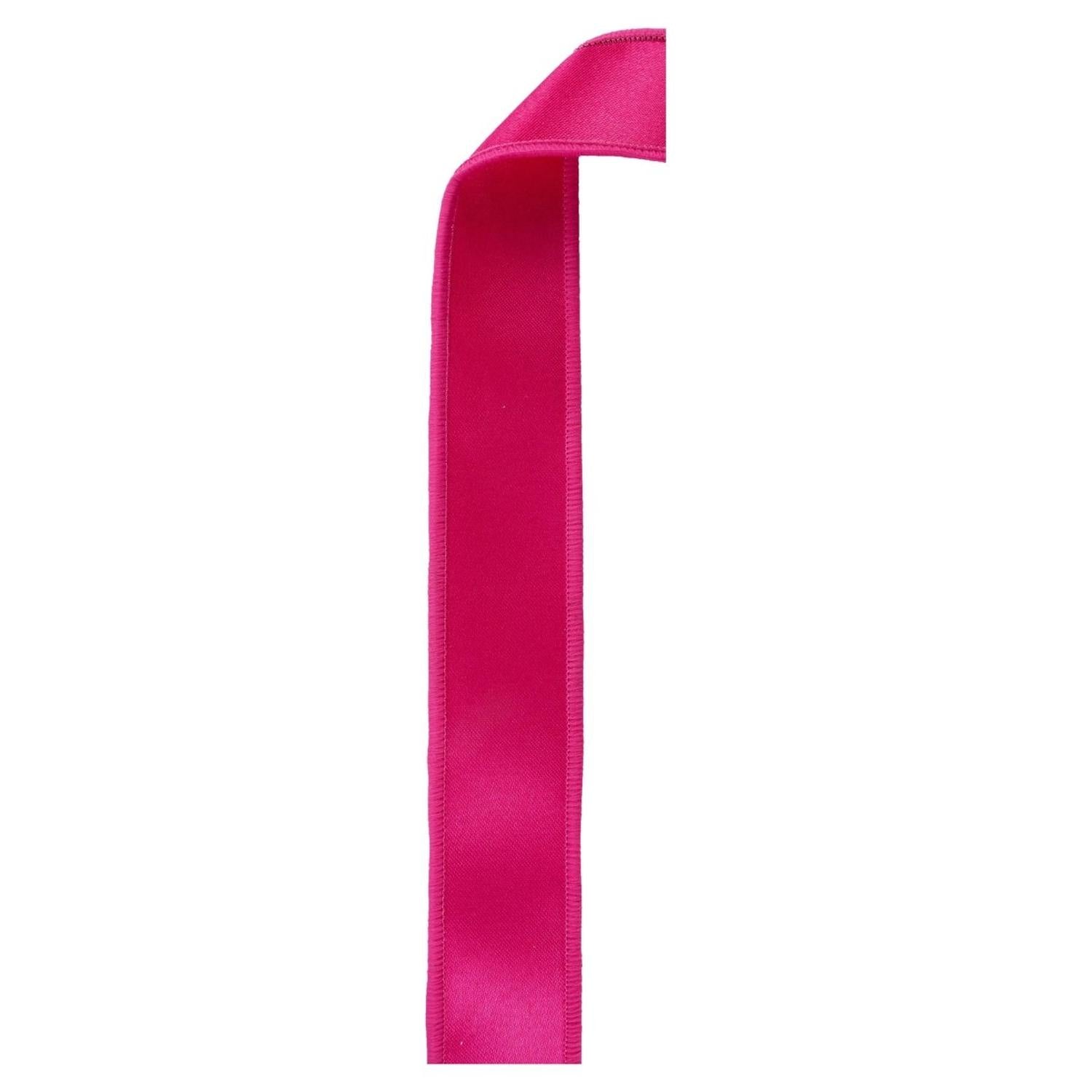 1.5 in Satin Fused Ribbon: Hot Pink (10 Yards)