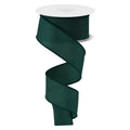 1.5 in Solid PG Fabric Ribbon: Hunter Green (10 Yards)
