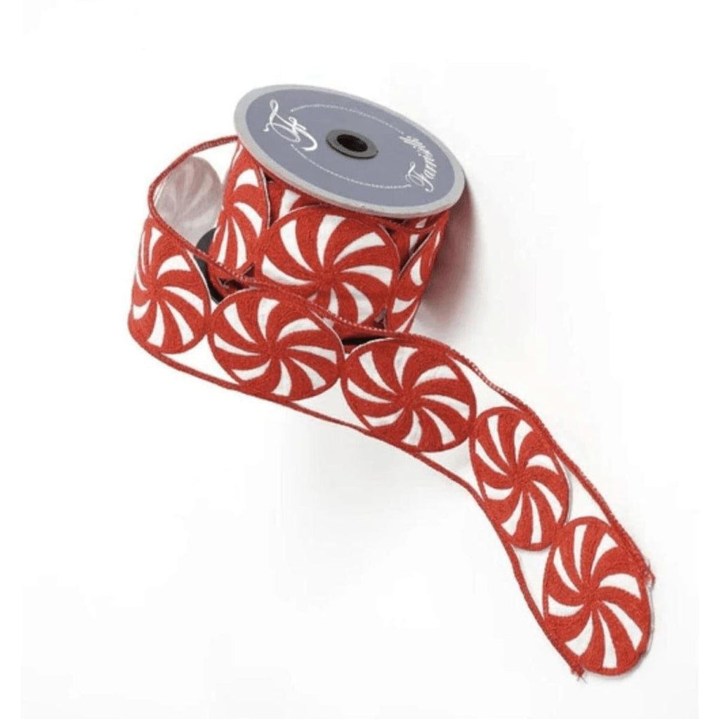 3" Peppermint Candies Ribbon (5 Yards)
