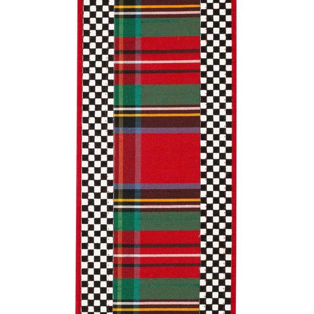 4in Plaid Ticking Tradition Ribbon (5 Yards)