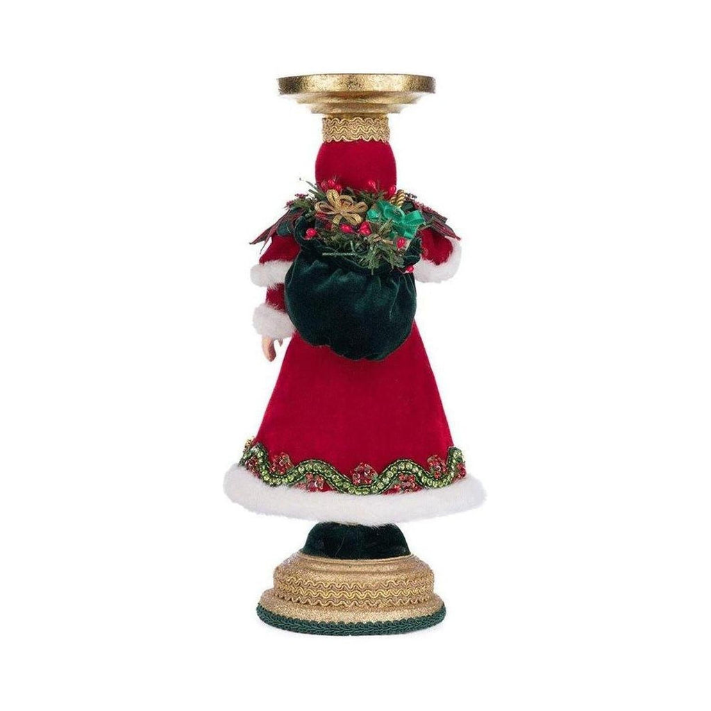 Katherine's Collection 13.5" Holiday Magic Santa Candlestick